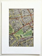 Vintage c. 1950 London Map -