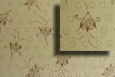 Trunk Interior Lining Paper Floral Pattern H-4132