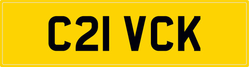 Vick car reg number - vick, c21