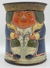 Vintage Toby Jug Style Huntley & Palmers Biscuit Tin Reading & London England
