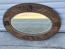 Arts Crafts Carved Oak Roses