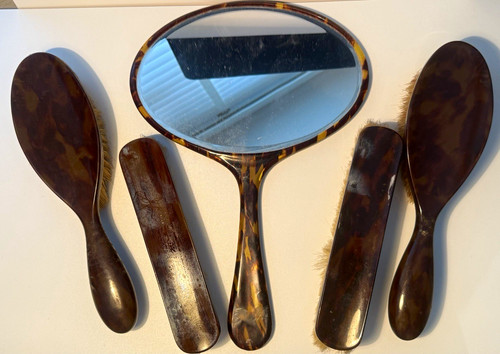 Vintage tortoiseshell vanity - tortoiseshell,