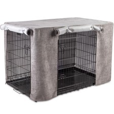 Bunty Dog Crate Cage Kennel Cover Heavy Duty with Two Roll Up Sides Small - XXL