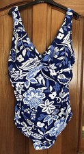 Bonmarche Blue Floral Swimsuit