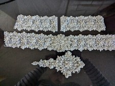 Diamante Crystal Sparkly Applique Bridal Prom Dress Craft Embellishments 