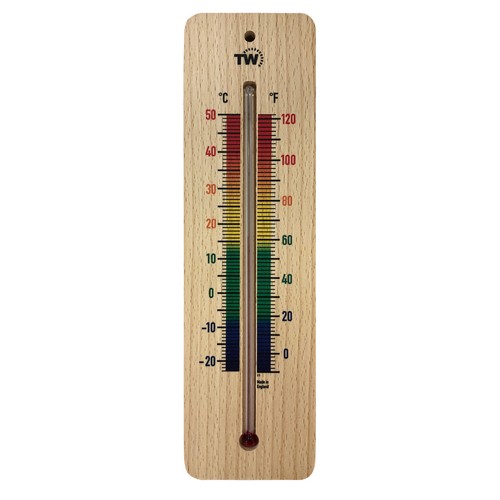 Wooden room thermometer - wooden,