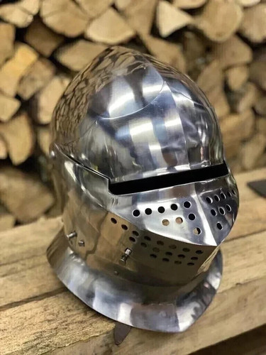 Medieval milan armet helmet - medieval,
