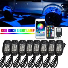 8x RGB LED Rock Light Kit