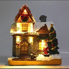 Christmas Village Scene – Light Up LED Town Decoration with Festive Illumination