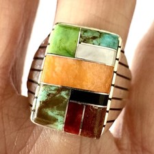 Turquoise Multi Stone Inlay