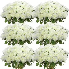50 Pcs Velvet Rose Artificial