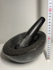 black granite mortar and
