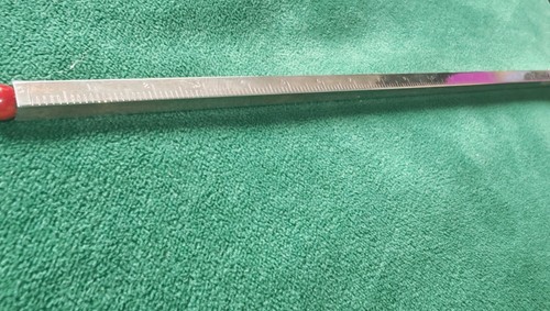 Solid silver 21cm ruler with - silver,