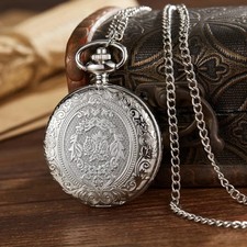 Vintage Quartz Silver Pocket