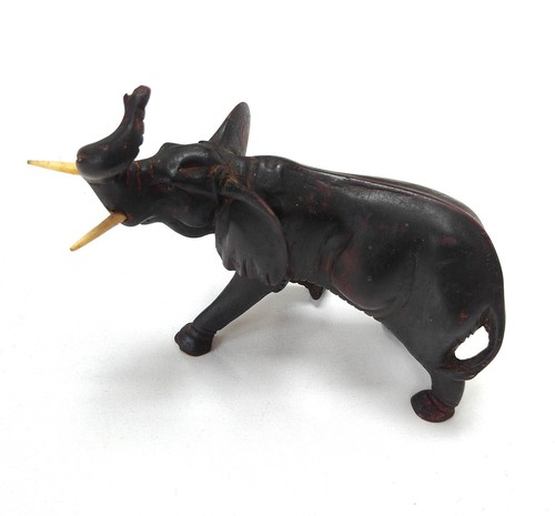 Vintage wooden elephant - vintage,