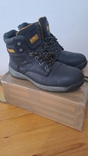Mens DeWalt Indusrrial Black Leather Work / Safety Boot - UK 8 / Euro 42
