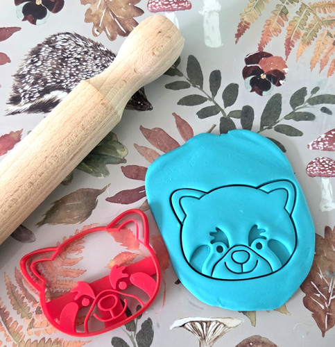 Red panda cookie cutter - panda,