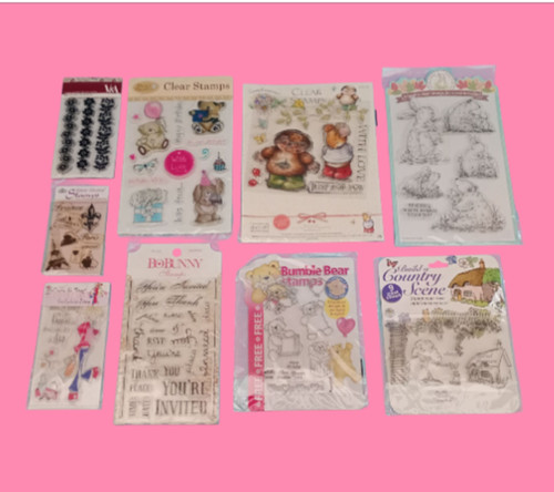 Clear rubber stamps - x,