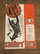 Walsall v Shrewsbury League