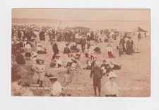 Yorks BRIDLINGTON WATERLOO PIERROTS PERFORM ON BEACH Buckrose RP 1908 - UK5012