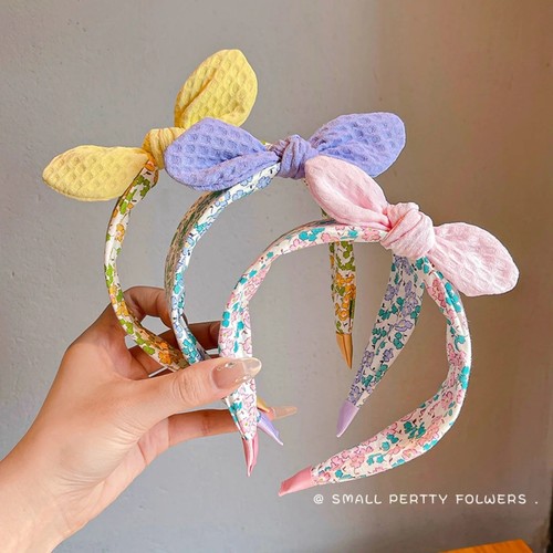 Rabbit ears bow headband wide - bow,