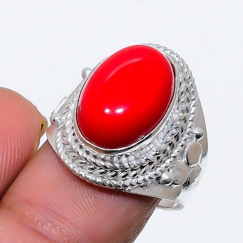 Red coral gemstone 925 - gemstone,