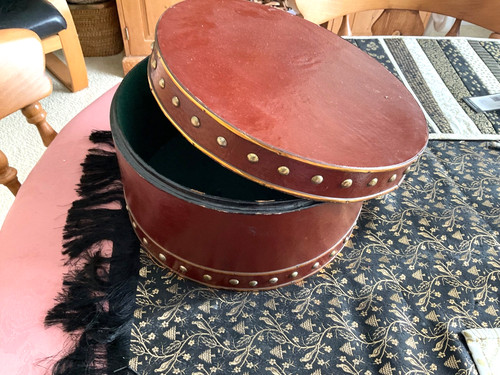 Vintage faux leather covered - vintage,