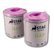 STAG Baler Twine Hay 4MM 10000FT Bale String (3050m) Pack of 2 Reels 