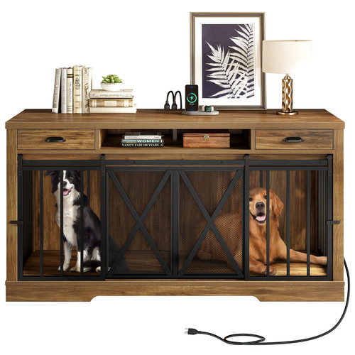 Inch wooden double dog - wooden,