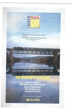 RAIL AD. POSTER ON POSTCARD