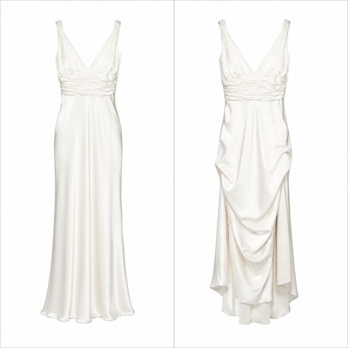 Calvin klein ivory satin - calvin,