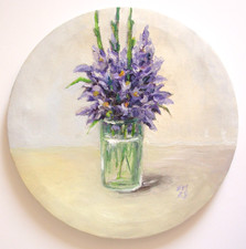 Violet Bouquet in Vase