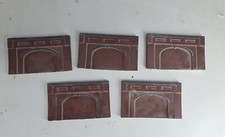 6 X Detailed Model Railway Retaining Wall N Gauge