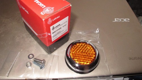 Round amber reflector - amber,