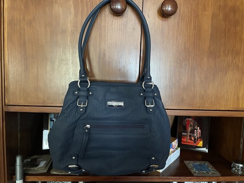 Blue brand new handbag still - handbag,