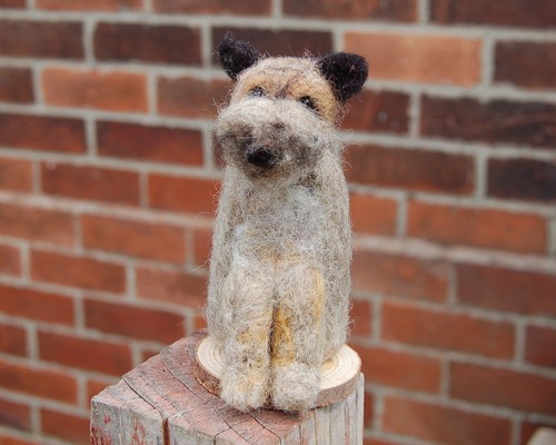 Handmade needle felted border - handmade,