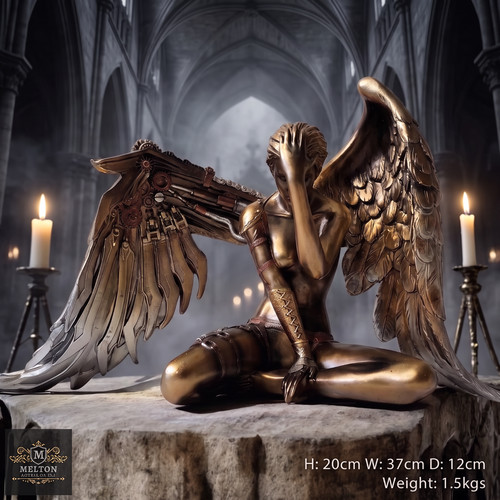 Steampunk angel sculpture - angel,