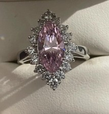 Beautiful Pink Marquis Cut