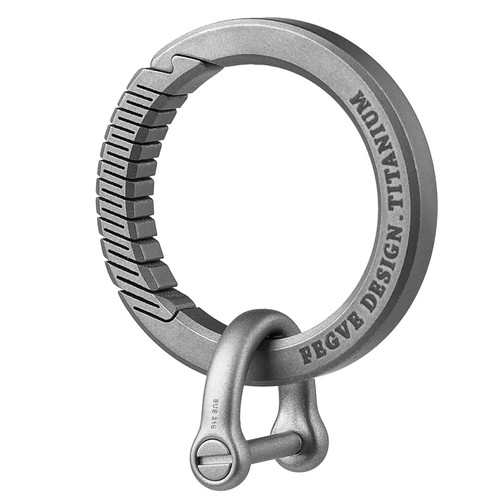 Tisur titanium round carabiner - titanium,
