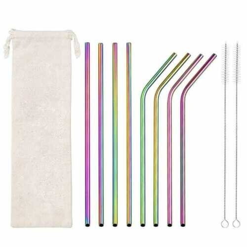 Straw metal rainbow - 8,