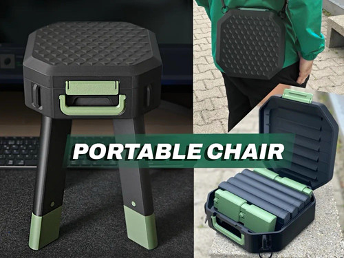 Portable folding stool chair - portable,