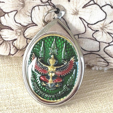 A322 Silvery pendant Garuda bring wealth, protection, success in life, empower