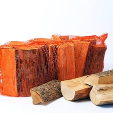 Kiln Dried Fire Log Birch Wood 30L Net For Wood Burners, Fireplaces, Firepit