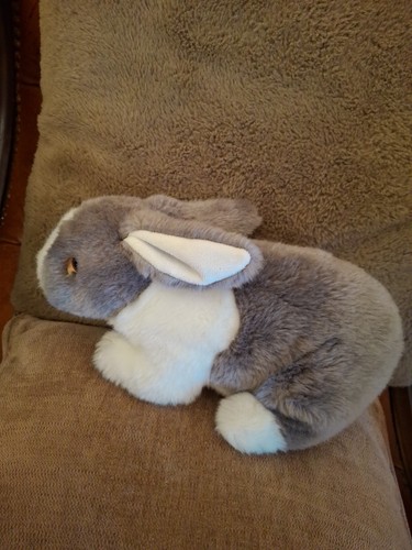 Grey white plush - grey, &