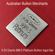0.25 Grams 999.5 Fine Solid