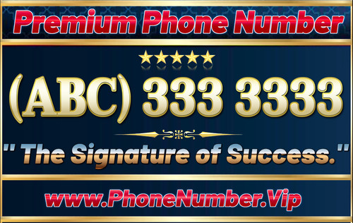 Premium phone number fancy - number, ,