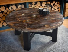 Coffee Table Industrial Cable