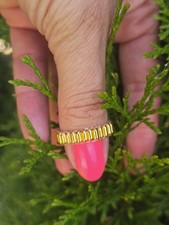Beaded Stretch Elastic Gold
