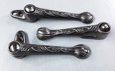 22 (+1)  Antique Art Deco Cast Iron Stair Clips, Grips, Grippers. Stair Carpet. 