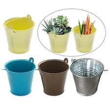 5Pcs Metal Buckets Decorative